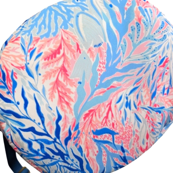 Lilly Pulitzer Insulated Beach Cooler Kaleidoscope Coral 10 x 12 - Picture 3 of 5